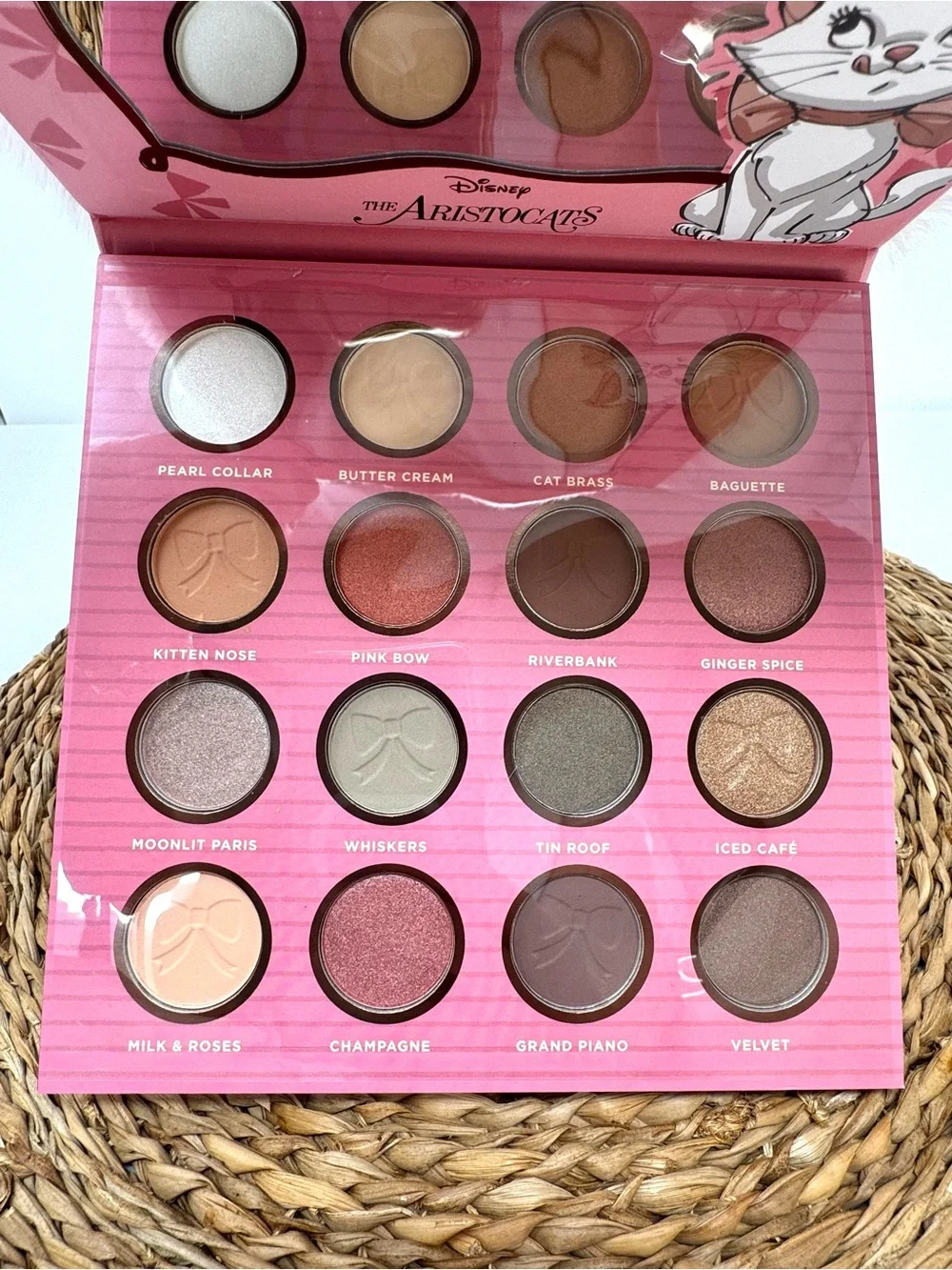 DISNEY The Aristocratics Marie Plush Fuzzy Eyeshadow Palette, NEW